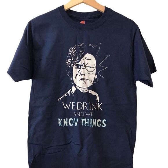 Game of Thrones x Rick and Morty Tshirt Men’s Size Small - Picture 1 of 1